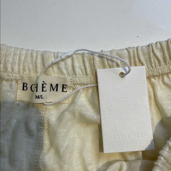 Boheme good cream Loungewear shorts linen new - Picture 5 of 9